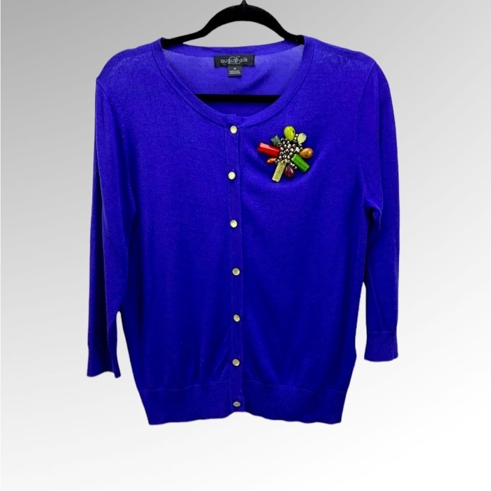 August silk sweater.